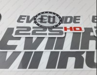 Evinrude 225HP E-tec HO 2011-2014 White Cowl Outboard Decal Kit Evinrude 225HP E-tec HO 2011-2014 White Cowl Outboard Decal Kit